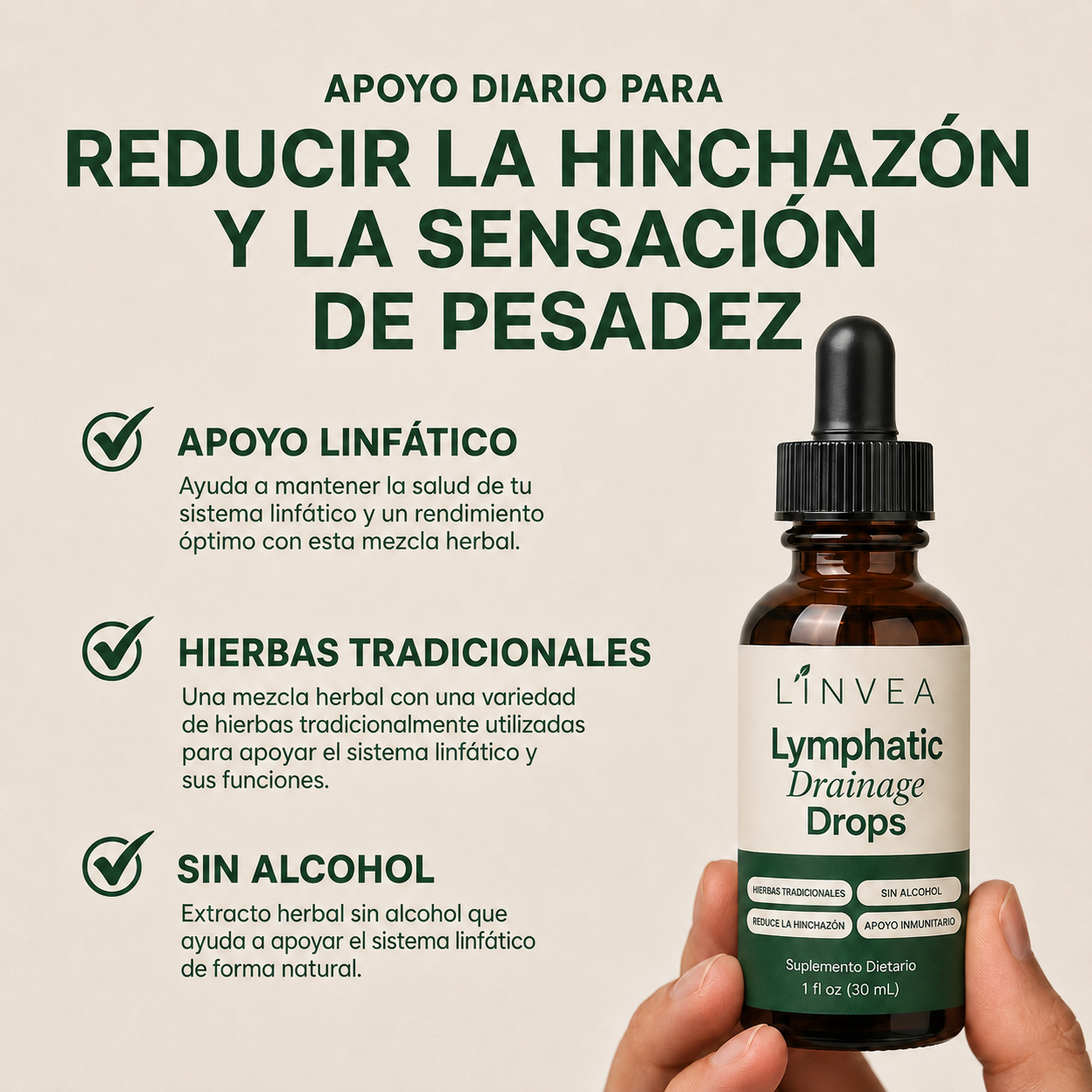 Linvea Natural | Gotas de Drenaje Linfático