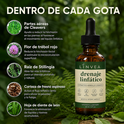 Linvea Natural | Gotas de Drenaje Linfático